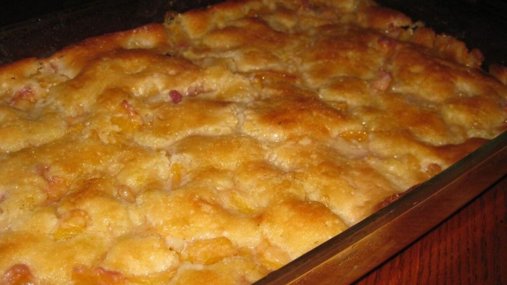 Lazy Man's Peach Cobbler - Easy Pie Recipe